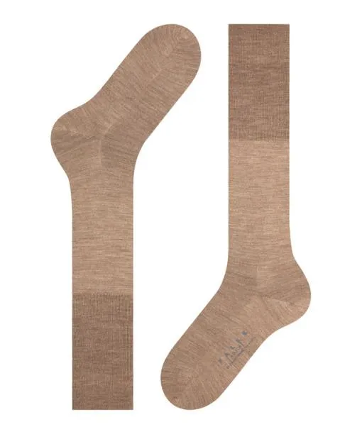 Men Airport Men Kneehigh Socks Nutmeg Mel FALKE Knee High Socks