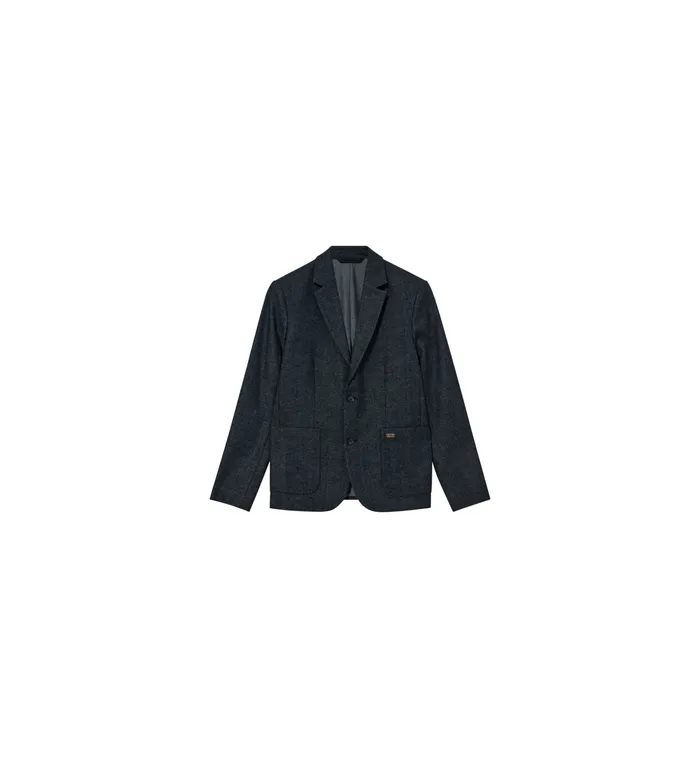 Men Blazers MOS MOSH MMGMason Herringbone Blazer Indigo Blue