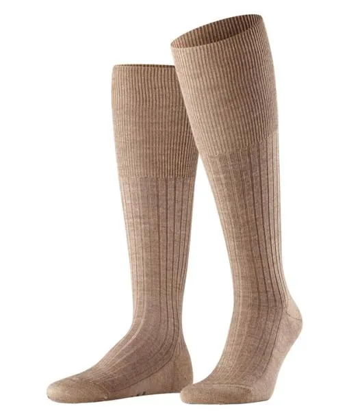 Men Bristol Pure Men Kneehigh Socks Nutmeg Mel FALKE Knee High Socks