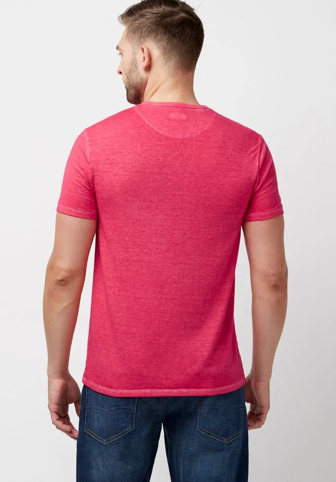 Men Buttoned Henley Yellow Kasum TShirt Sunshine Buffalo David Bitton Tops and Tees