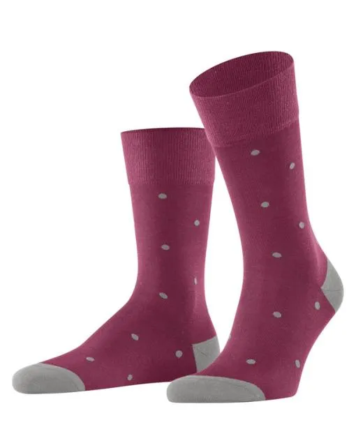 Men Dot Men Socks Red Plum FALKE Socks