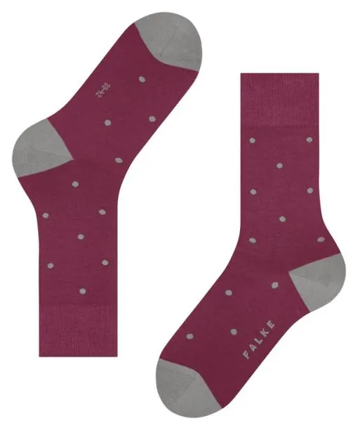 Men Dot Men Socks Red Plum FALKE Socks
