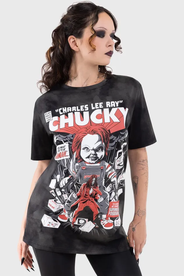 Men Graphic Tops Killstar Charles Lee Ray TShirt
