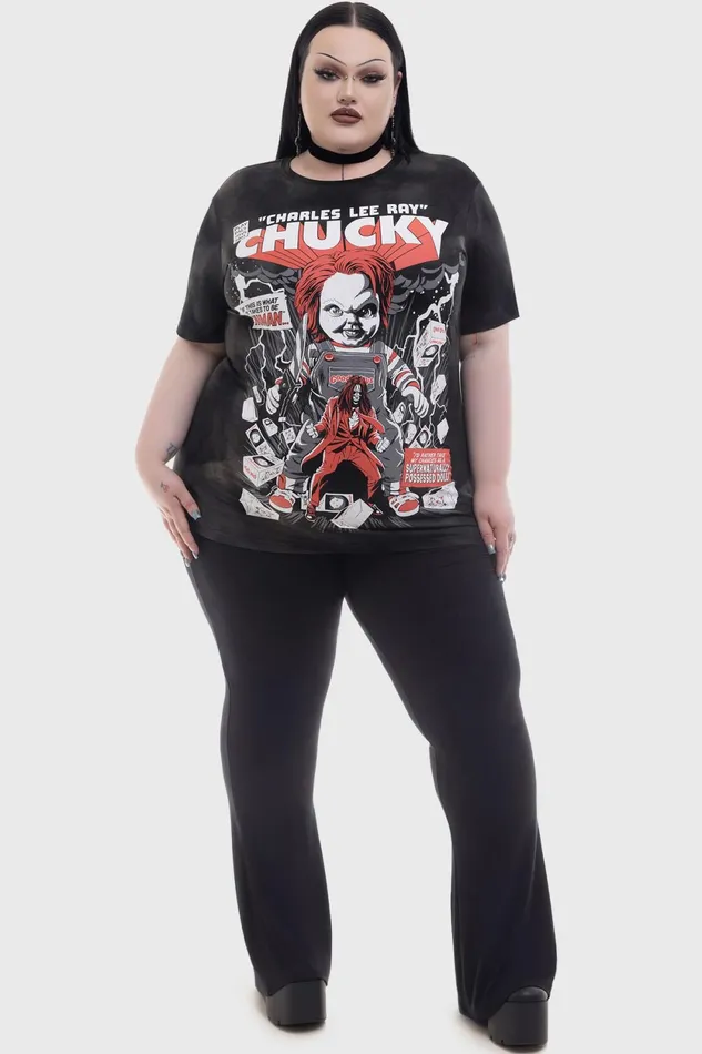 Men Graphic Tops Killstar Charles Lee Ray TShirt