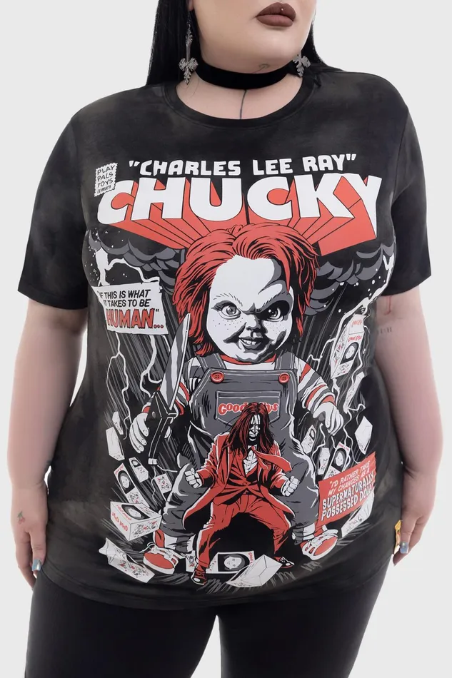 Men Graphic Tops Killstar Charles Lee Ray TShirt