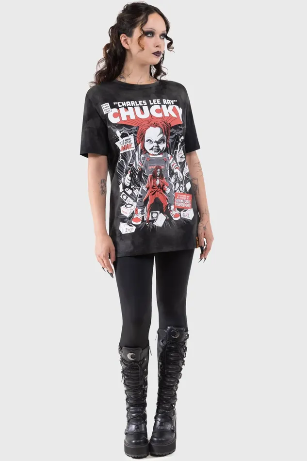 Men Graphic Tops Killstar Charles Lee Ray TShirt