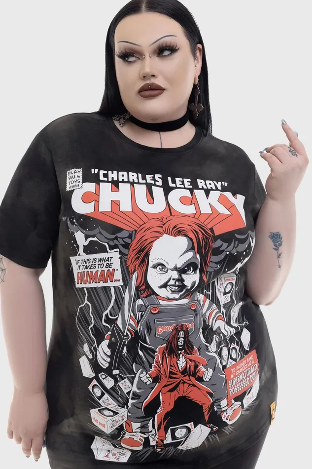 Men Graphic Tops Killstar Charles Lee Ray TShirt