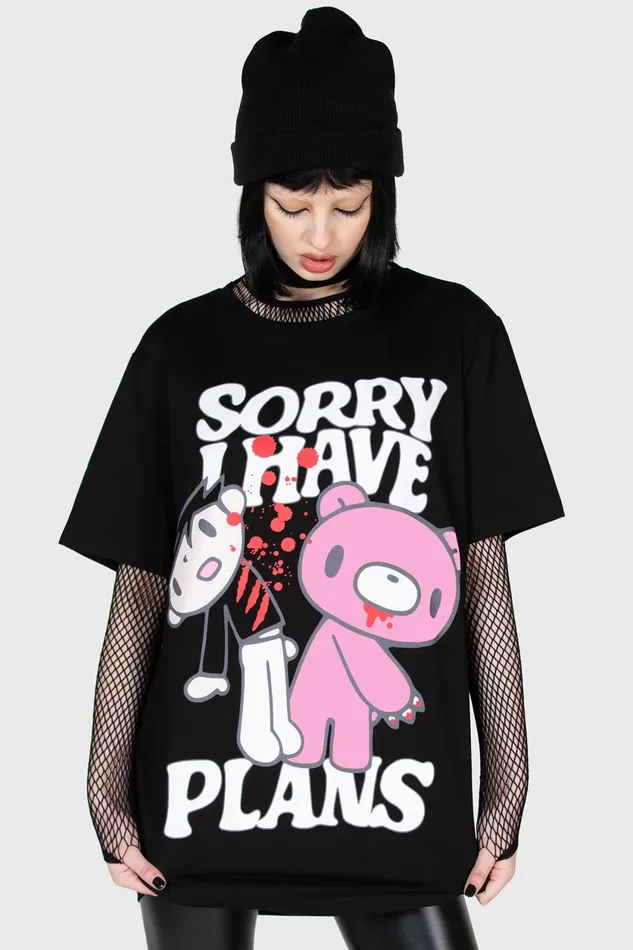 Men Graphic Tops Killstar I Have Plans TShirt