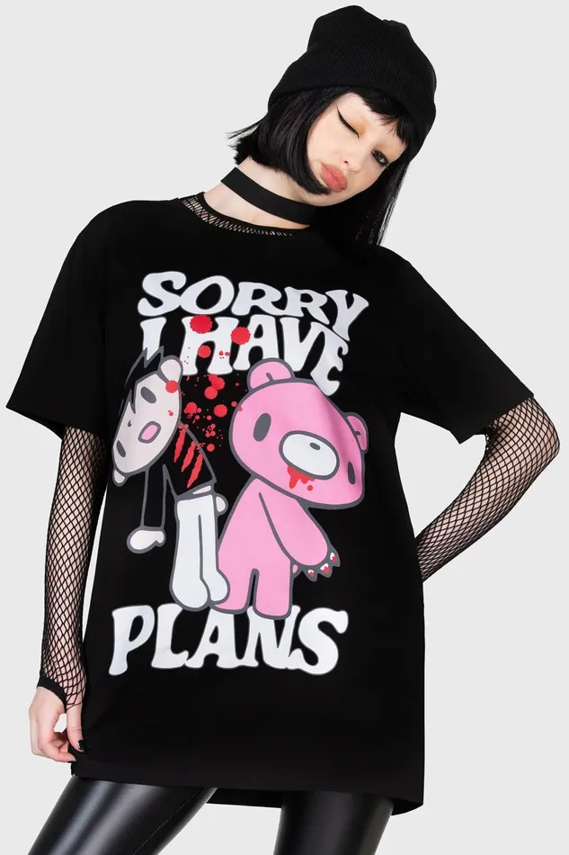 Men Graphic Tops Killstar I Have Plans TShirt