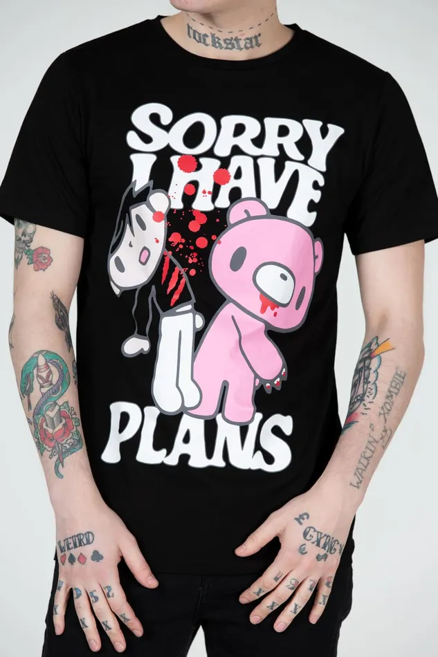 Men Graphic Tops Killstar I Have Plans TShirt