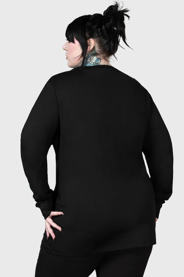 Men Graphic Tops Killstar Infernal Ashes Long Sleeve Top