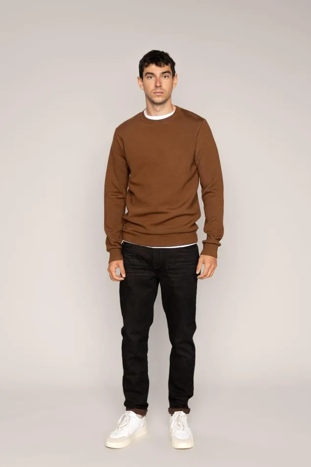 Men Jeans MOS MOSH MMGEric Bari Autumn Jeans Dark Brown