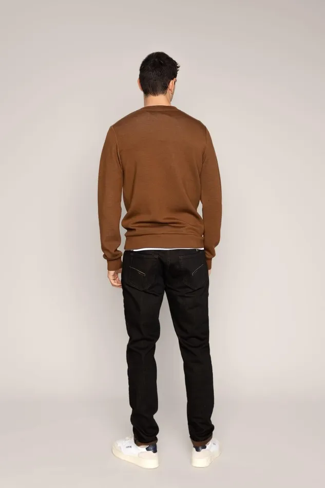 Men Jeans MOS MOSH MMGEric Bari Autumn Jeans Dark Brown
