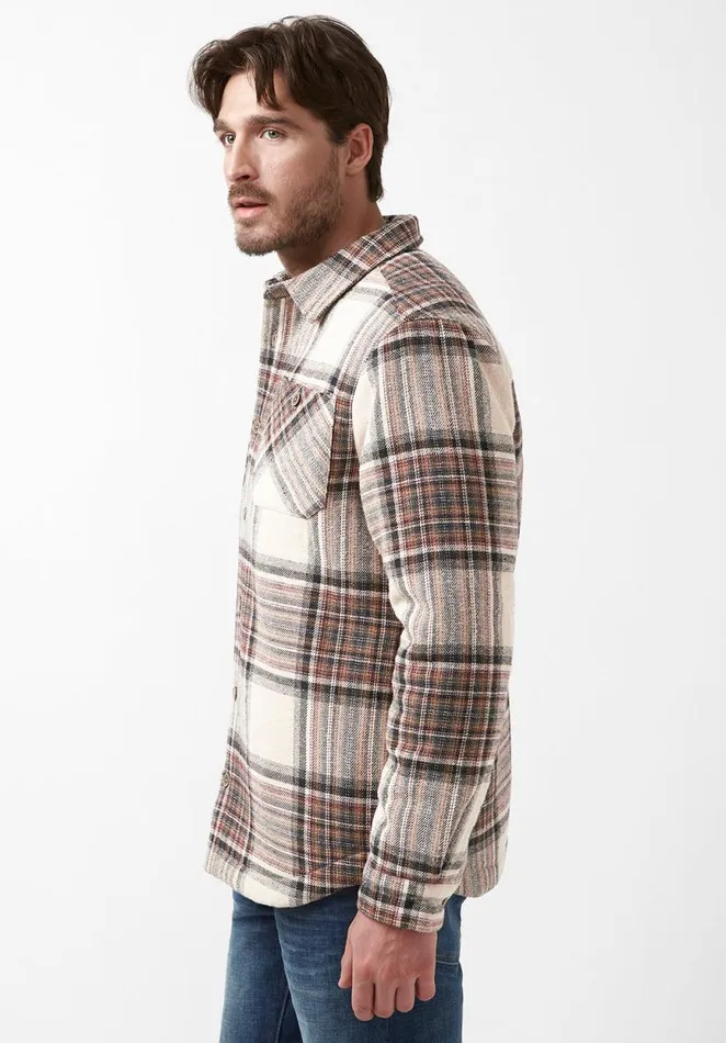 Men Jorum Light Brown Mens Shirt Jacket Lion Buffalo David Bitton Jackets