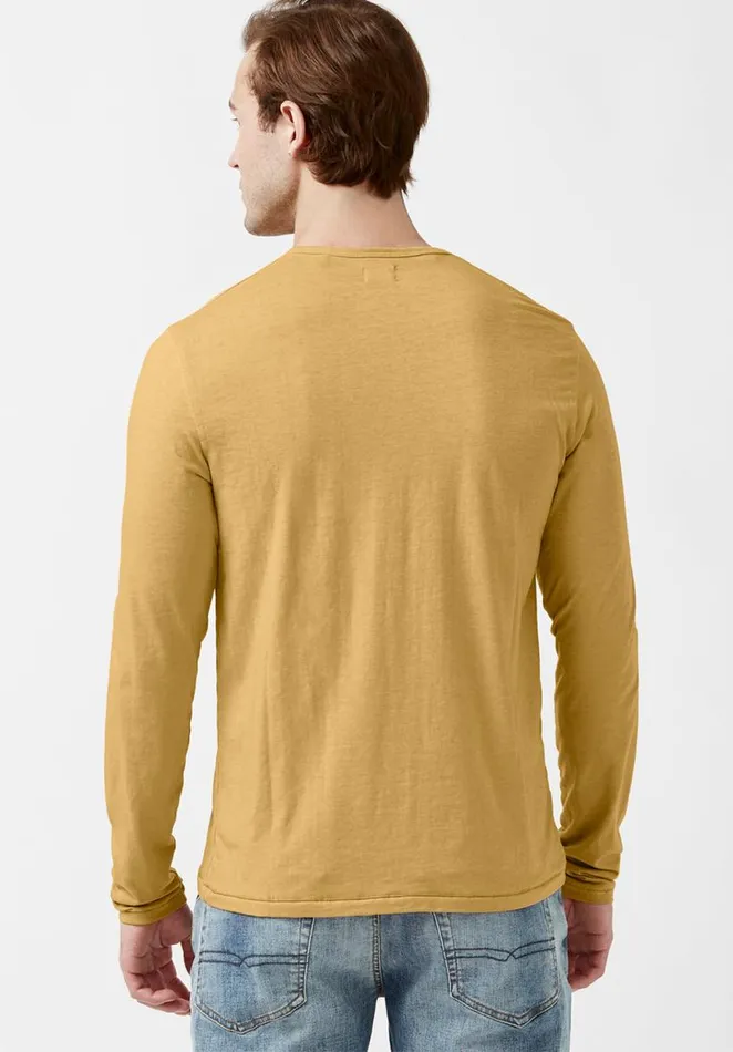 Men Kaduk Tan LongSleeve Mens Top Tan Buffalo David Bitton Tops and Tees