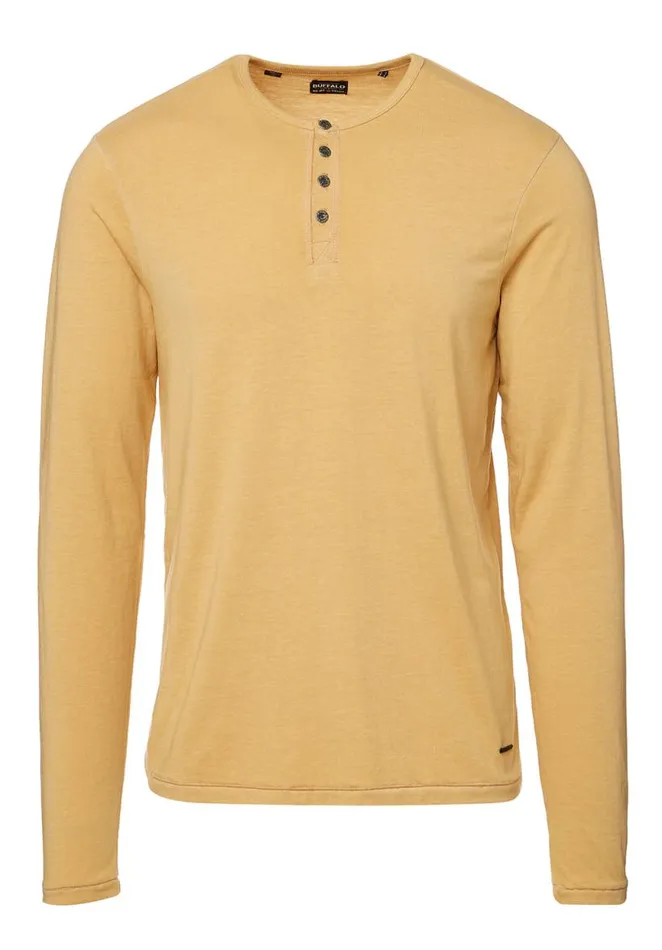 Men Kaduk Tan LongSleeve Mens Top Tan Buffalo David Bitton Tops and Tees