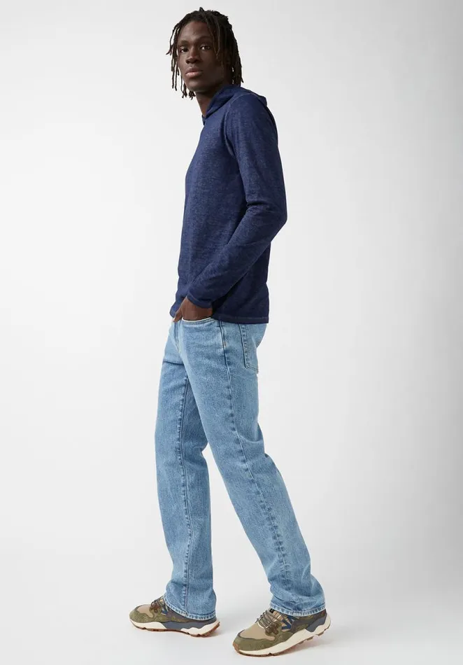 Men Kathim Navy LongSleeve Mens Top Whale Buffalo David Bitton Tops and Tees
