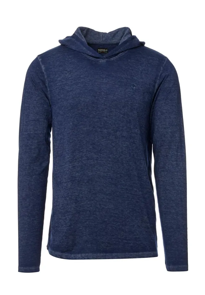 Men Kathim Navy LongSleeve Mens Top Whale Buffalo David Bitton Tops and Tees