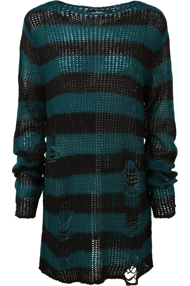 Men Knitwear Killstar Sea Punk Knit Sweater