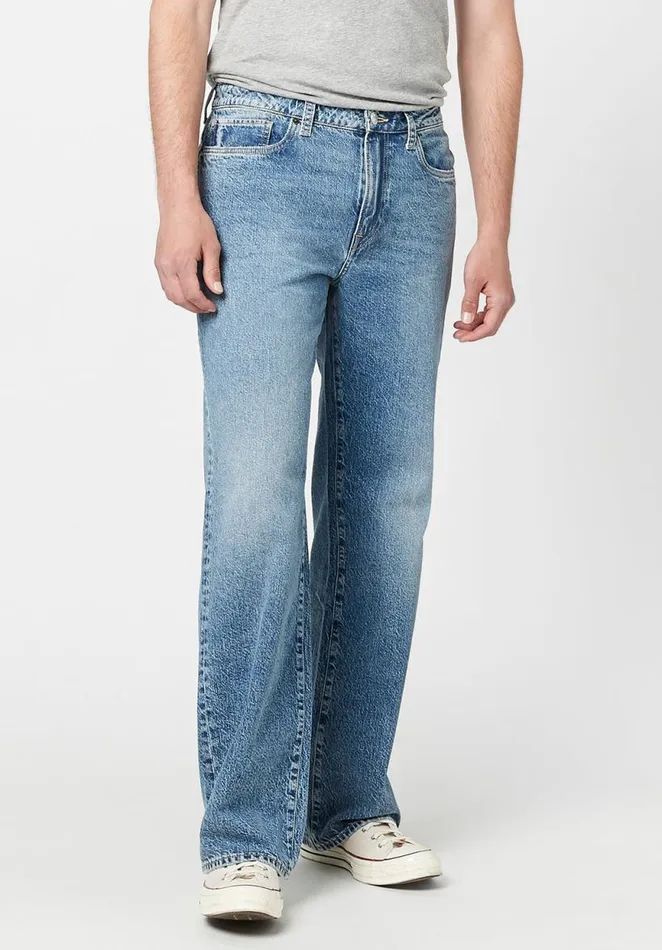 Men Loose Fit Matt Sanded Jeans Indigo Buffalo David Bitton Loose Fit Matt
