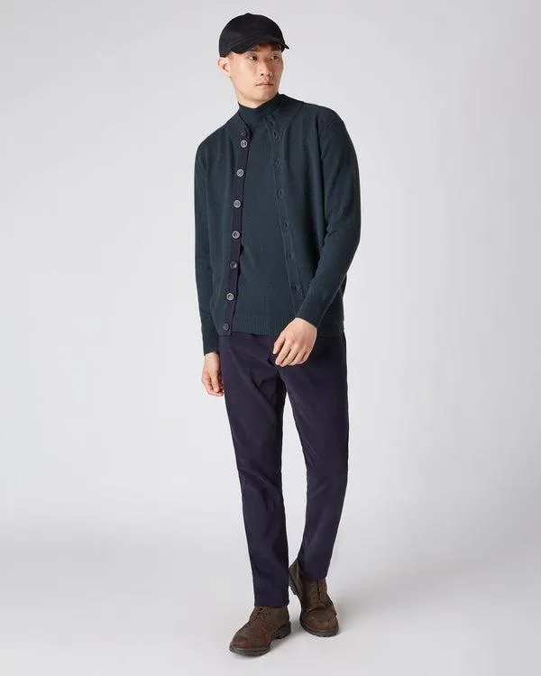 Men Men039s Full Button Cashmere SweaterIn Grigio Blue Grigio Blue NPeal Cardigans