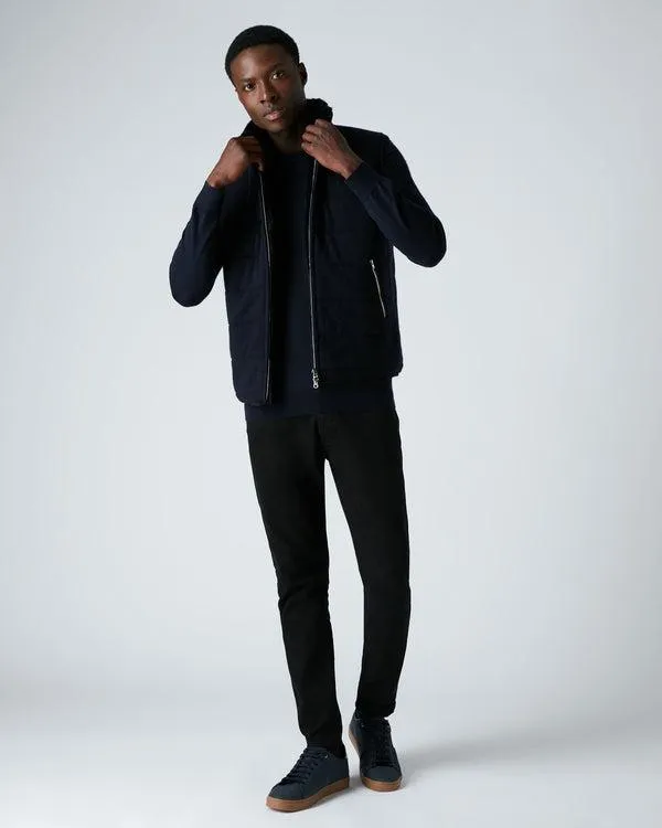 Men Men039s Fur Lined GiletIn Navy Blue Navy Blue NPeal Gilets and Waistcoats