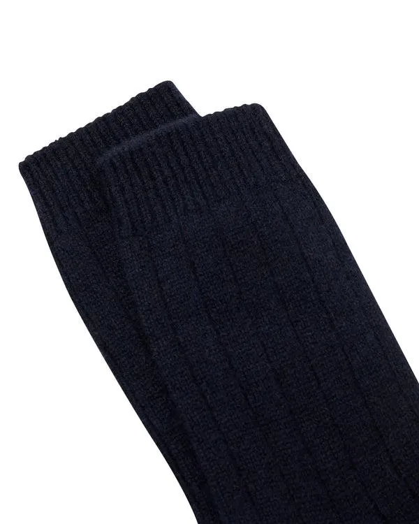 Men Men039s Rib Cashmere House SocksIn Navy Blue Navy Blue NPeal Socks
