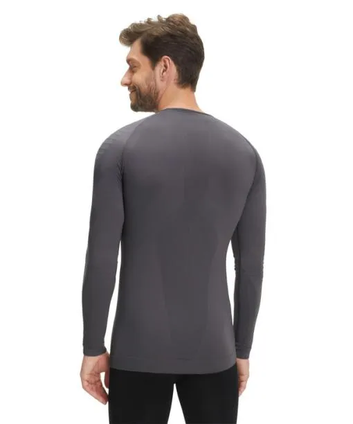 Men Men Long Sleeve Shirt Warm Concrete FALKE Long Sleeve Shirts