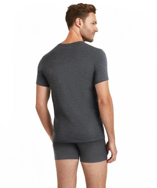 Men Men TShirt Roundneck Daily ClimaWool Dark Grey FALKE Shirts