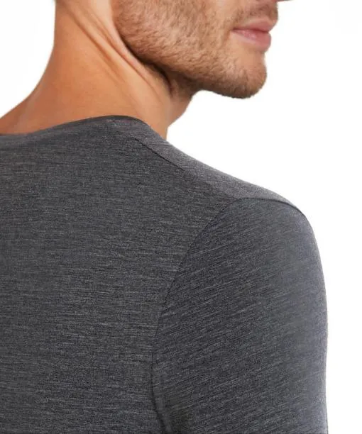 Men Men TShirt Roundneck Daily ClimaWool Dark Grey FALKE Shirts