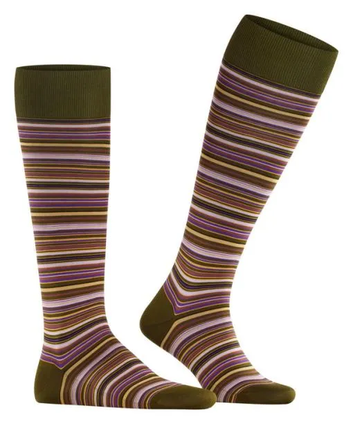 Men Microblock Men Kneehigh Socks Artichoke FALKE Knee High Socks