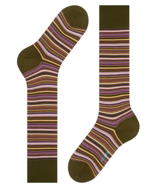 Men Microblock Men Kneehigh Socks Artichoke FALKE Knee High Socks