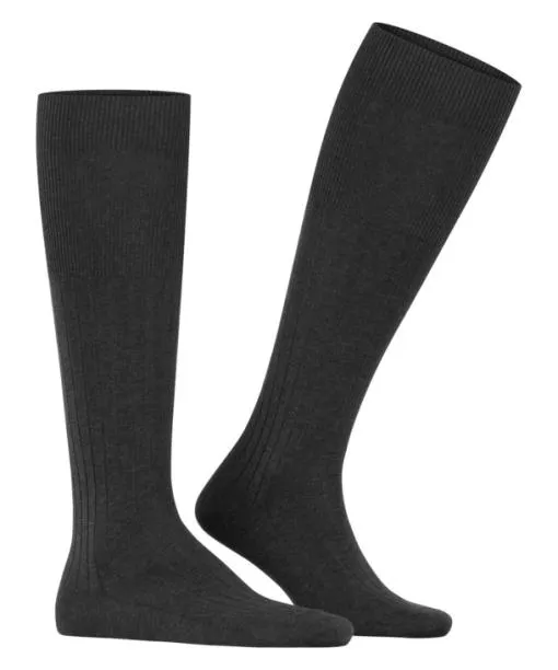 Men Milano Men Kneehigh Socks Anthracite Mel FALKE Knee High Socks
