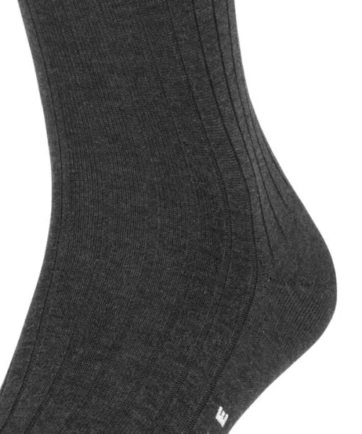 Men Milano Men Kneehigh Socks Anthracite Mel FALKE Knee High Socks