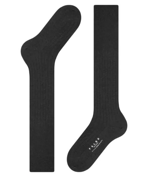 Men Milano Men Kneehigh Socks Anthracite Mel FALKE Knee High Socks