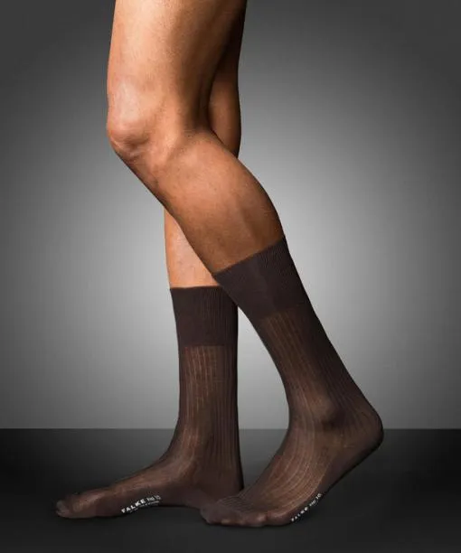 Men No 10 Pure Fil Dcosse Men Socks Brown FALKE Socks