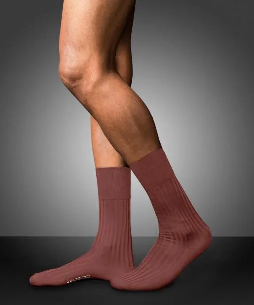 Men No 13 Finest Piuma Cotton Men Socks Rust FALKE Socks