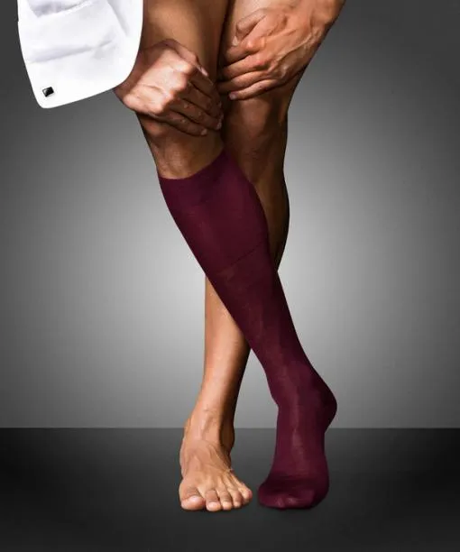 Men No 9 Pure Fil Dcosse Men Kneehigh Socks Barolo FALKE Knee High Socks