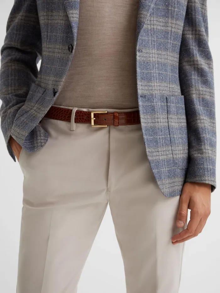 Men Reiss Belts Albany Leather Belt Tan