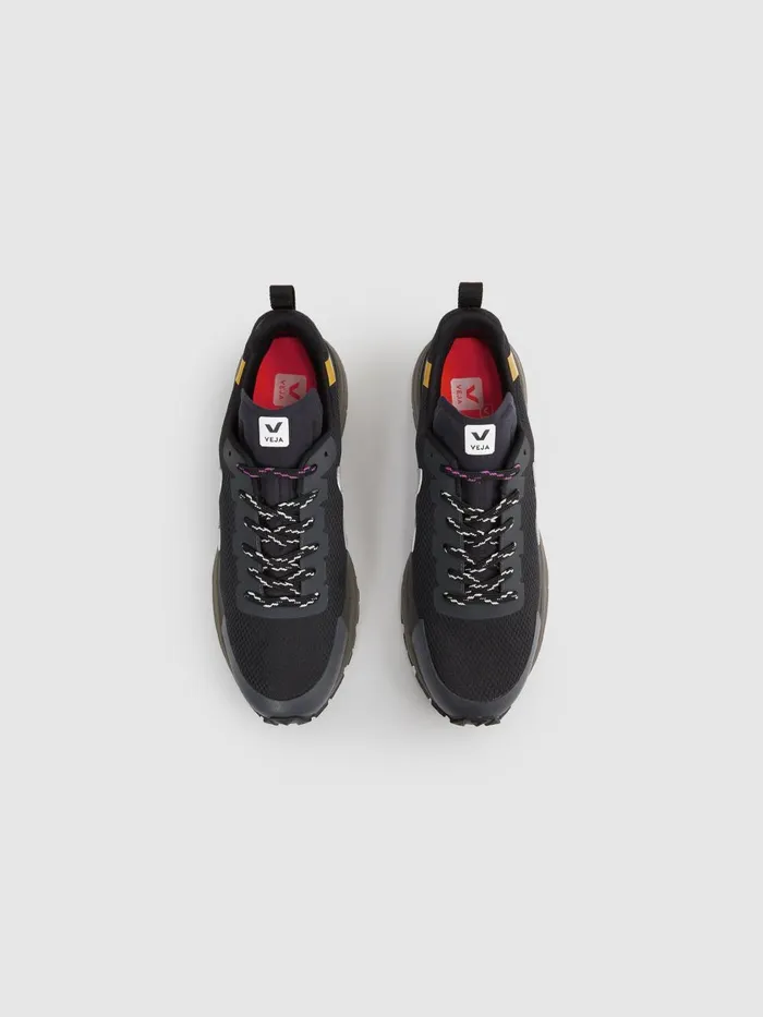 Men Reiss Brands Dekkan Veja Mesh Hiking Trainers Black Oxford