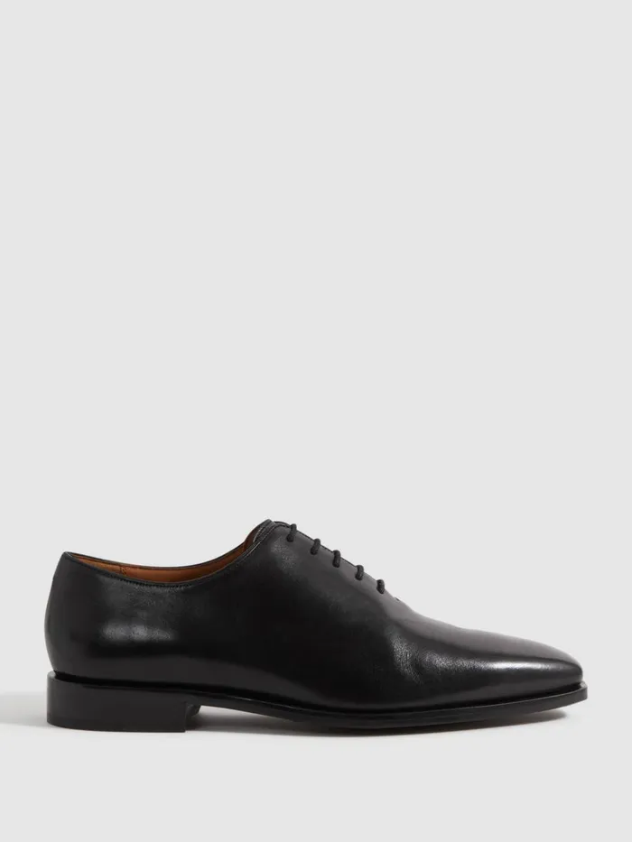 Men Reiss Formal Shoes Mead Leather LaceUp Shoes Black
