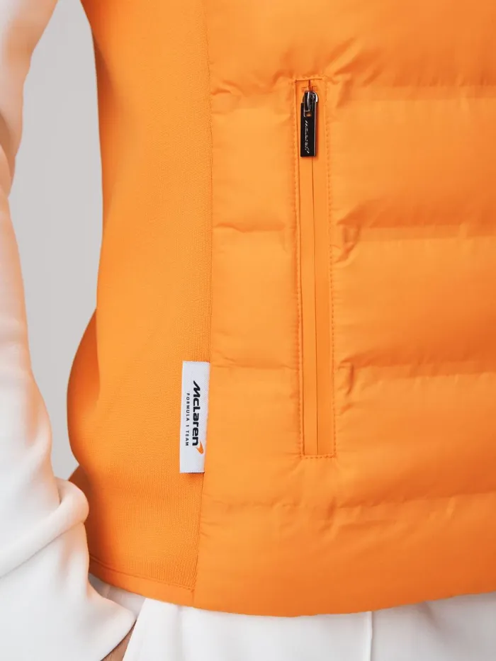 Men Reiss Outerwear and Coats F1 Hybrid Quilt And Knit Gilet Papaya