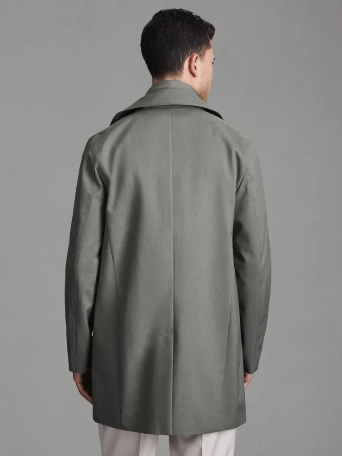Men Reiss Outerwear and Coats Perrin Jacket With Removable FunnelNeck Insert Green