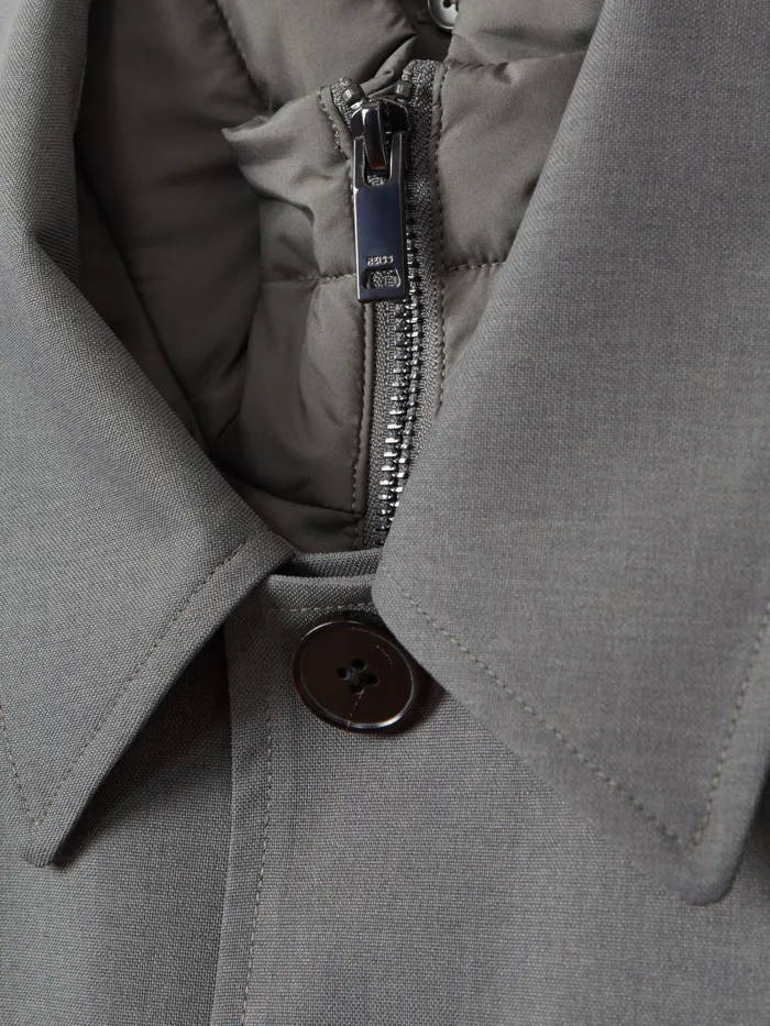 Men Reiss Outerwear and Coats Perrin Jacket With Removable FunnelNeck Insert Green