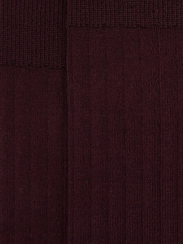 Men Reiss Socks and Underwear Fela Ribbed Socks Bordeaux