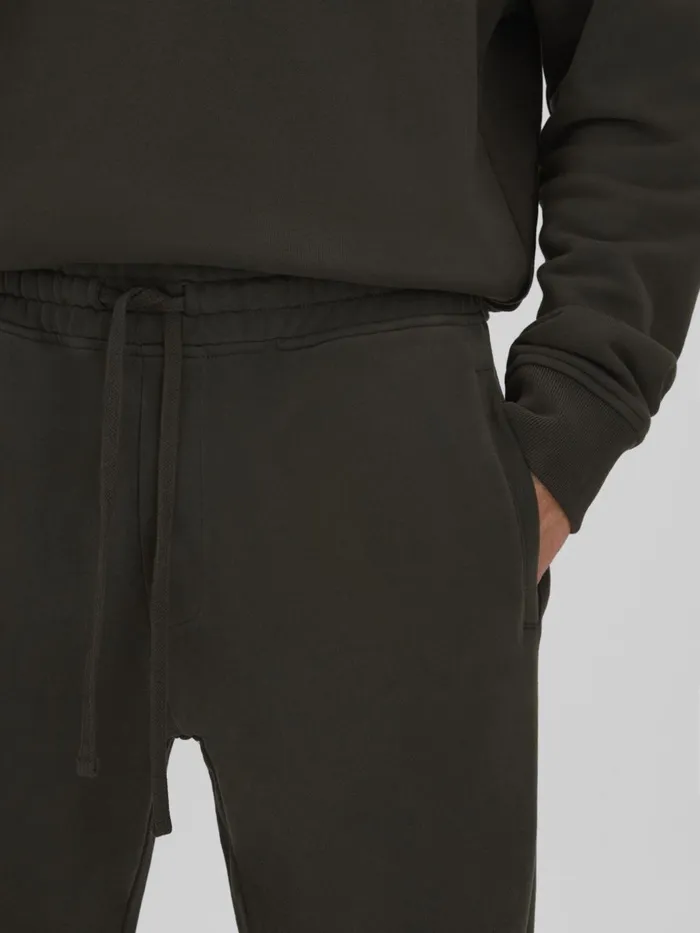 Men Reiss Sweats Hoodies and Joggers Ali Fleece Lined Cotton Joggers Khaki