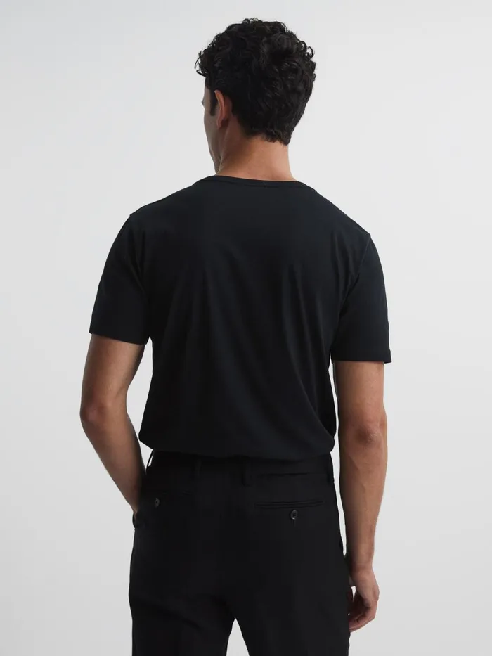 Men Reiss TShirts Bless Marl Crew Neck TShirt Black