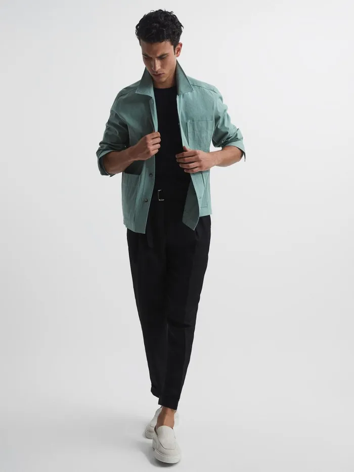 Men Reiss TShirts Bless Marl Crew Neck TShirt Black