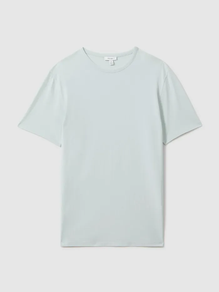 Men Reiss TShirts Melrose Cotton Crew Neck TShirt Mint