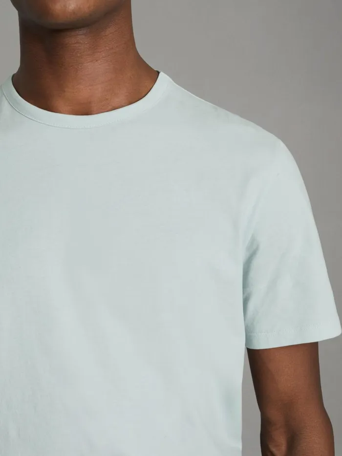 Men Reiss TShirts Melrose Cotton Crew Neck TShirt Mint